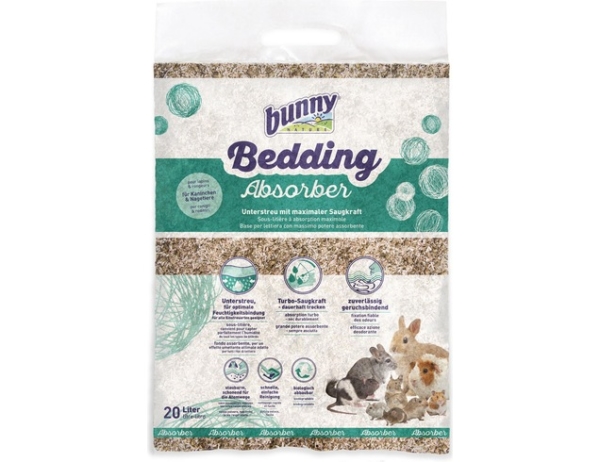 Bunny bedding absorber sous-litière pour rongeurs 20L