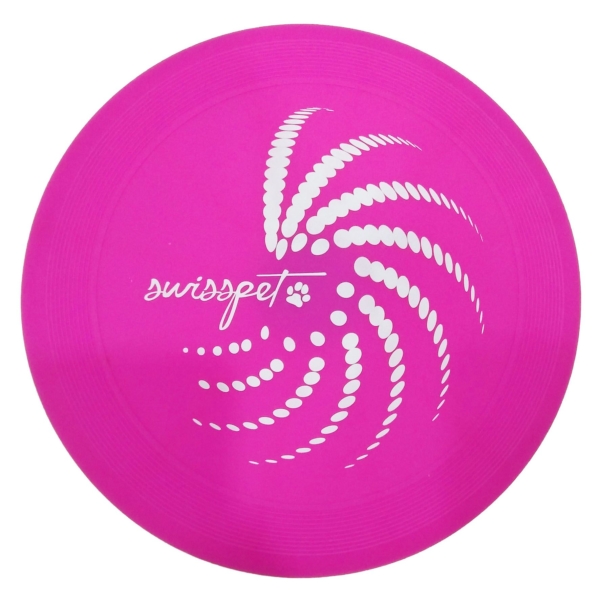 Frisbee Lumineux en Silicone Rose Vif