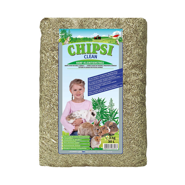 Chipsi Clean litière à base de chanvre