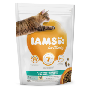 IAMS for Vitality Adulte Sterilised au poulet 800gr