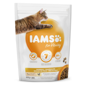 IAMS for Vitality Adulte Hairball au poulet 800gr