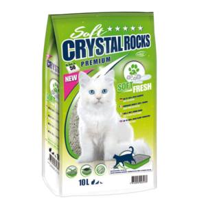 Crystal Rocks litière pour chats Soft 10L
